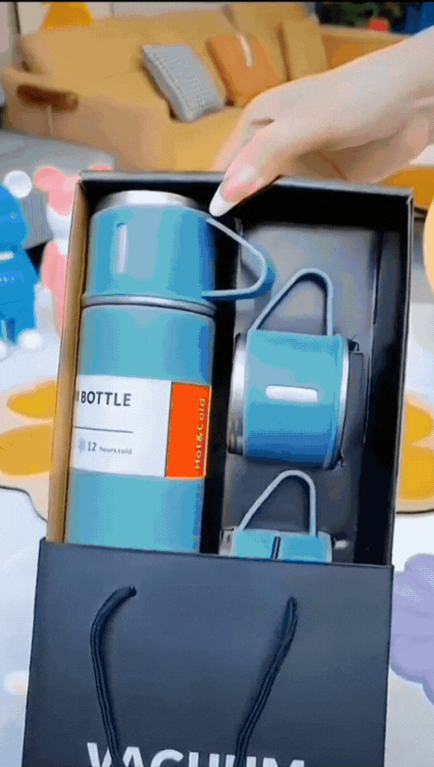 Termo Vacuum + REGALO 🎁 exclusivo de 2 Tazas ☕☕