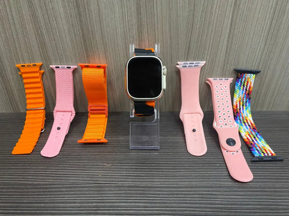 🔥 ¡El combo P9 Ultra 2 lo tiene TODO! Diadema AirPods 🎧+ Smartwatch + 7 manillas ⌚️🔥